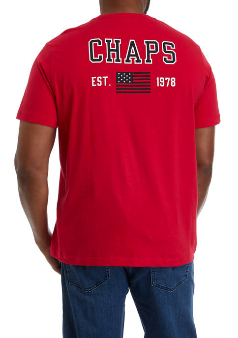 Chaps Big &amp; Tall Short Sleeve Graphic T-Shirt