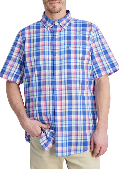 Chaps Big &amp; Tall Short Sleeve Sustainable Easy