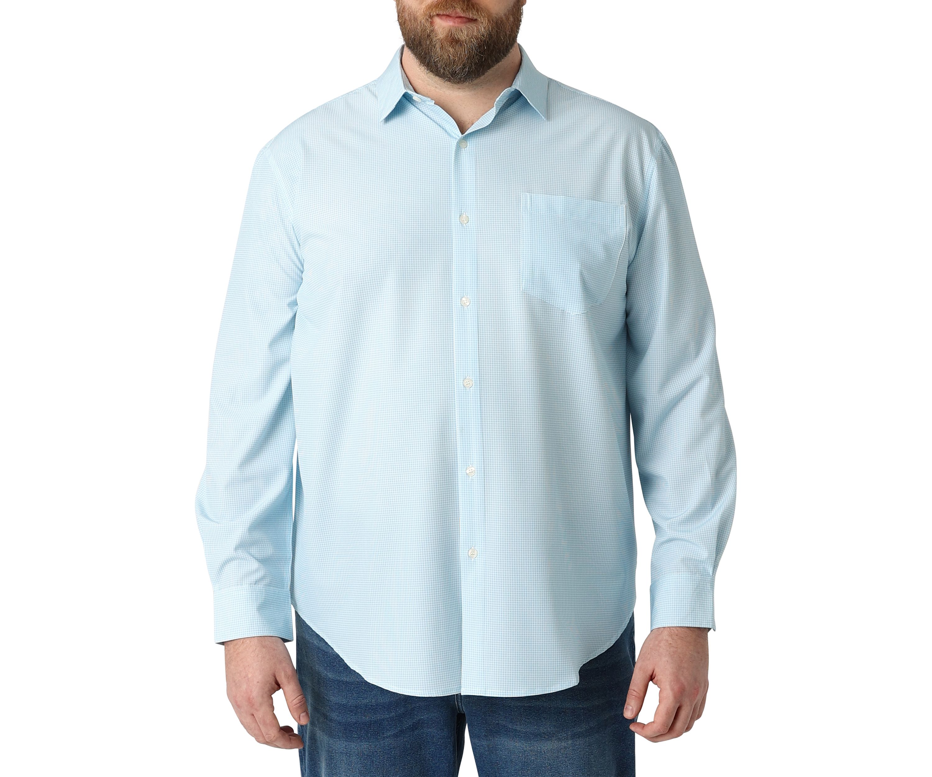 Big & Tall   Long Sleeve Everyday Performance Woven Shirt