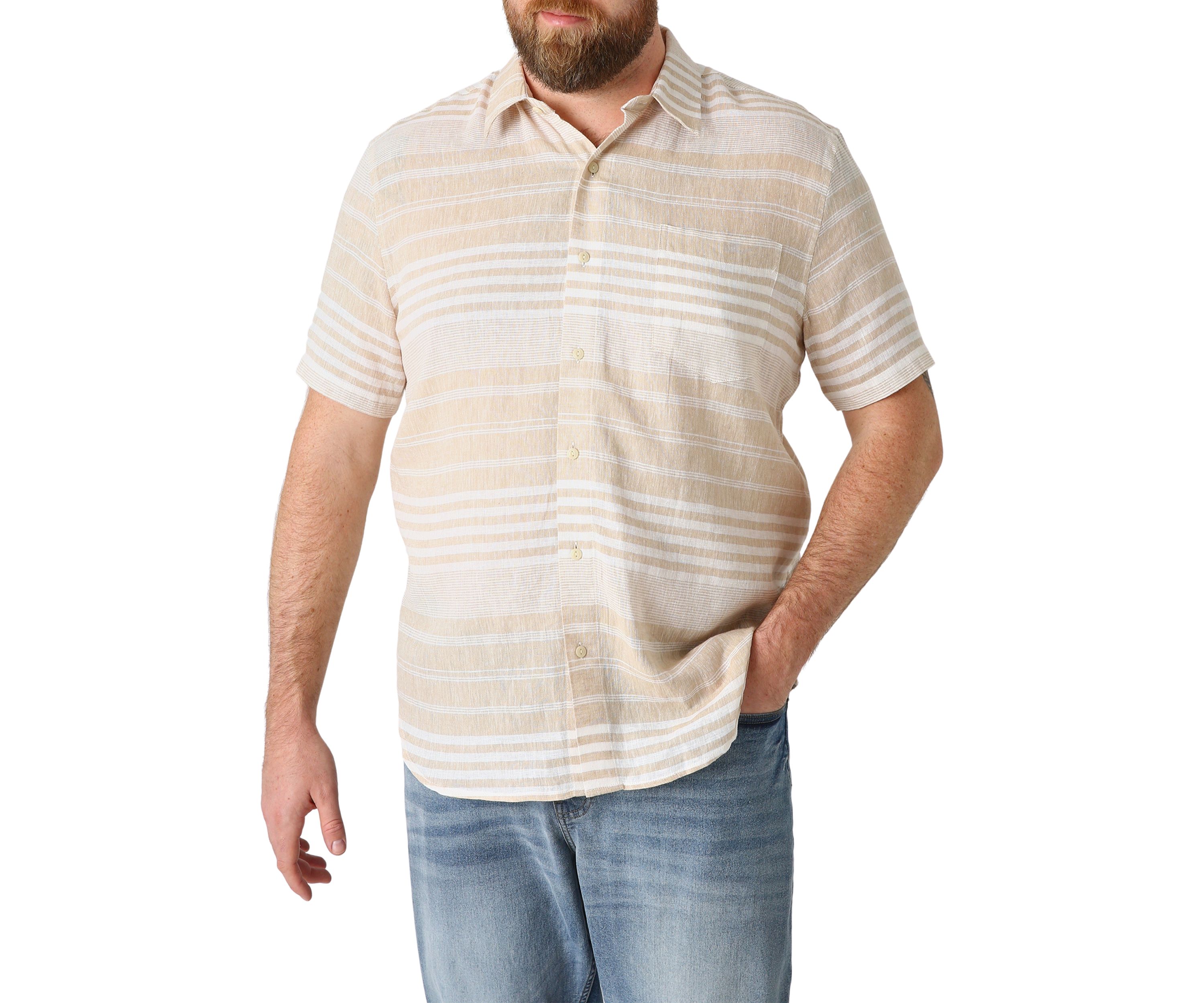 Big & Tall Short Sleeve Coastland Linen Shirt 