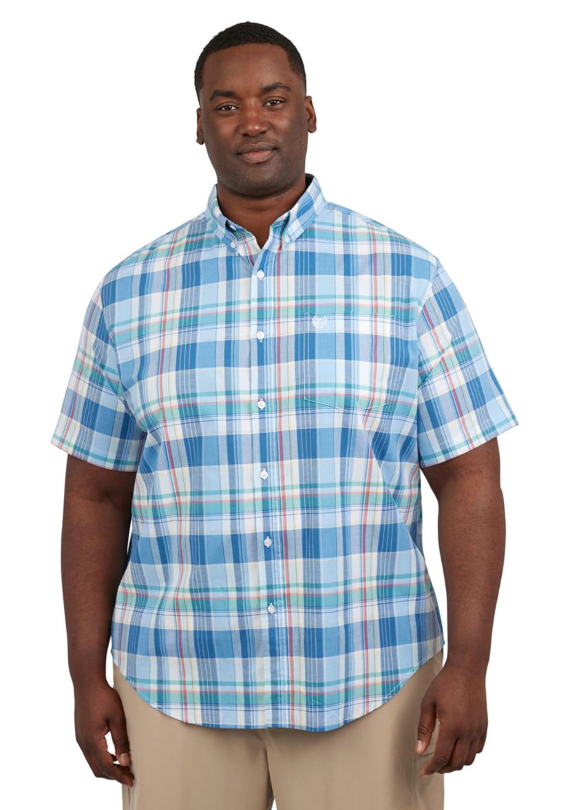 Big & Tall Easy Care Plaid Shirt 