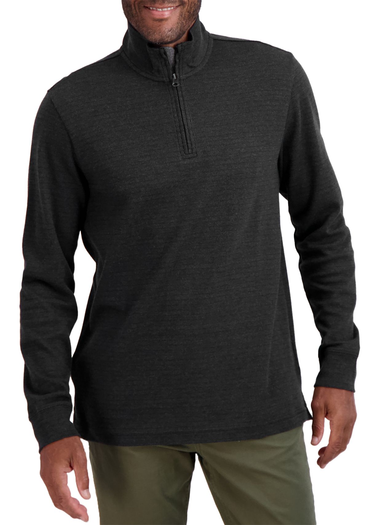Long Sleeve Quarter Zip Rice Knit Jacket