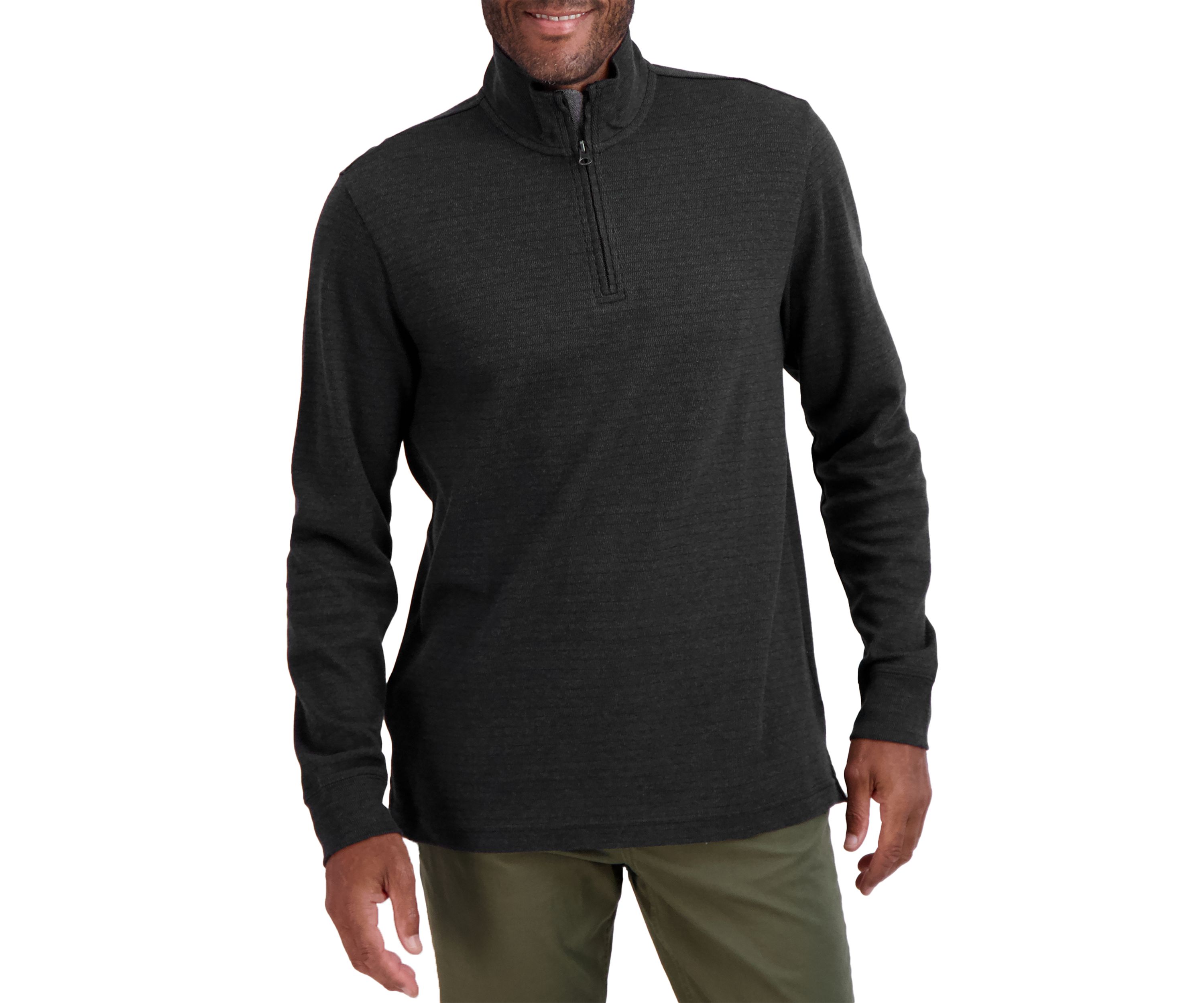 Long Sleeve Quarter Zip Rice Knit Jacket