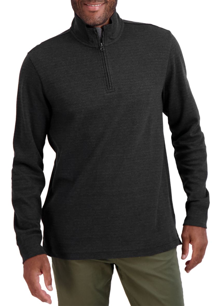 Long Sleeve Quarter Zip Rice Knit Jacket