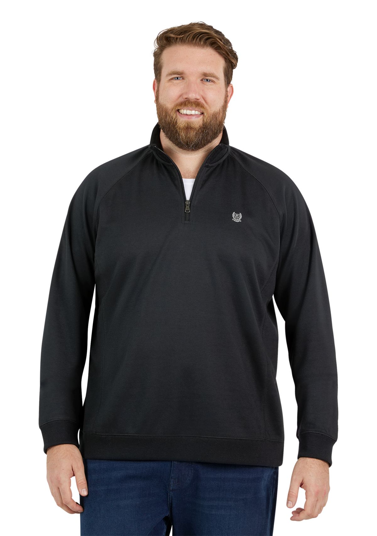 Big & Tall Camden Quarter Zip Sweatshirt