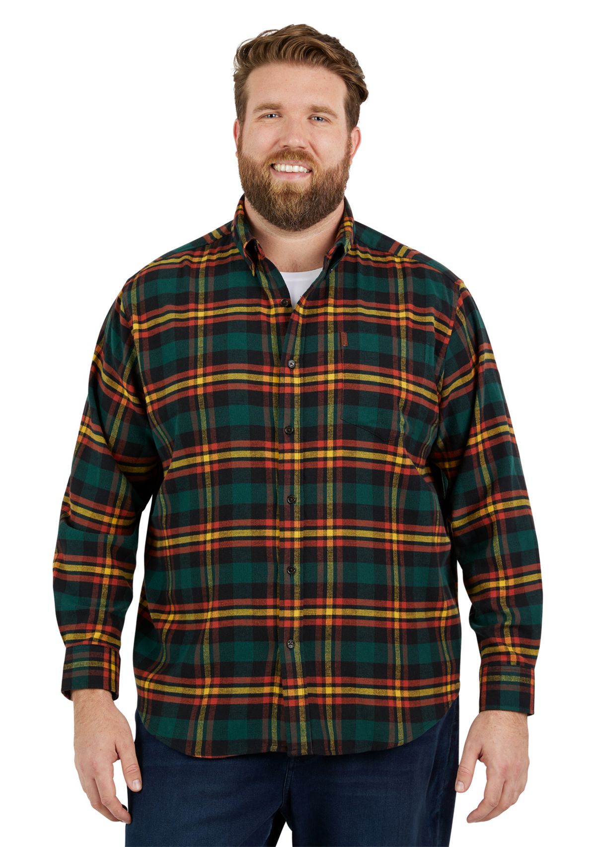 Big & Tall Fireside Flannel Shirt