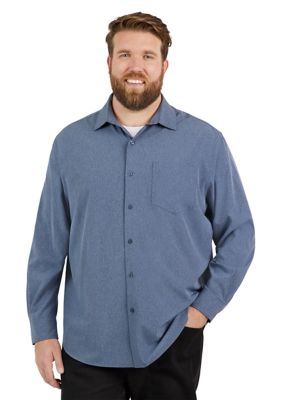 Everyday Magnetic Button-Down Shirt for Men : Navy Check Large