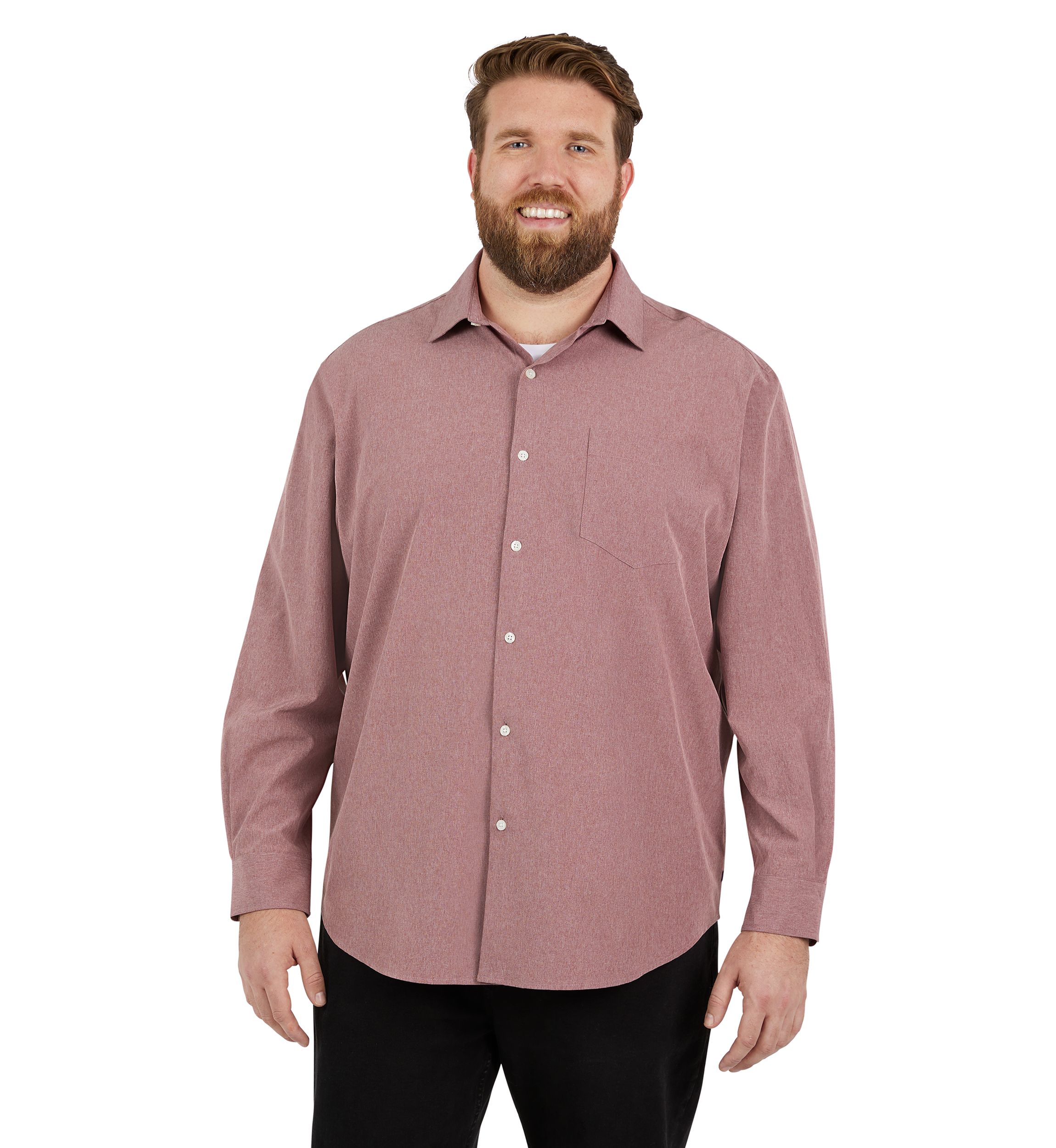 Big & Tall Everyday Performance Solid Woven Shirt