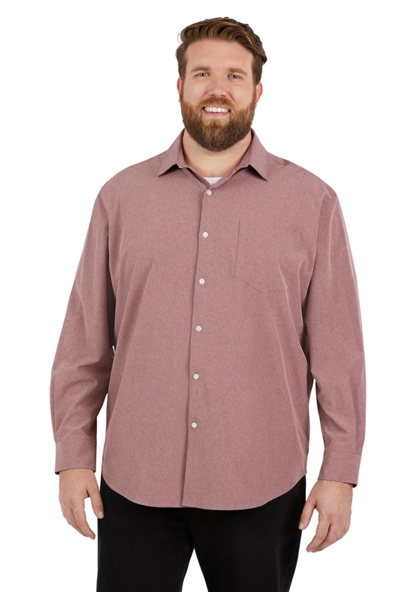 Big & Tall Everyday Performance Solid Woven Shirt
