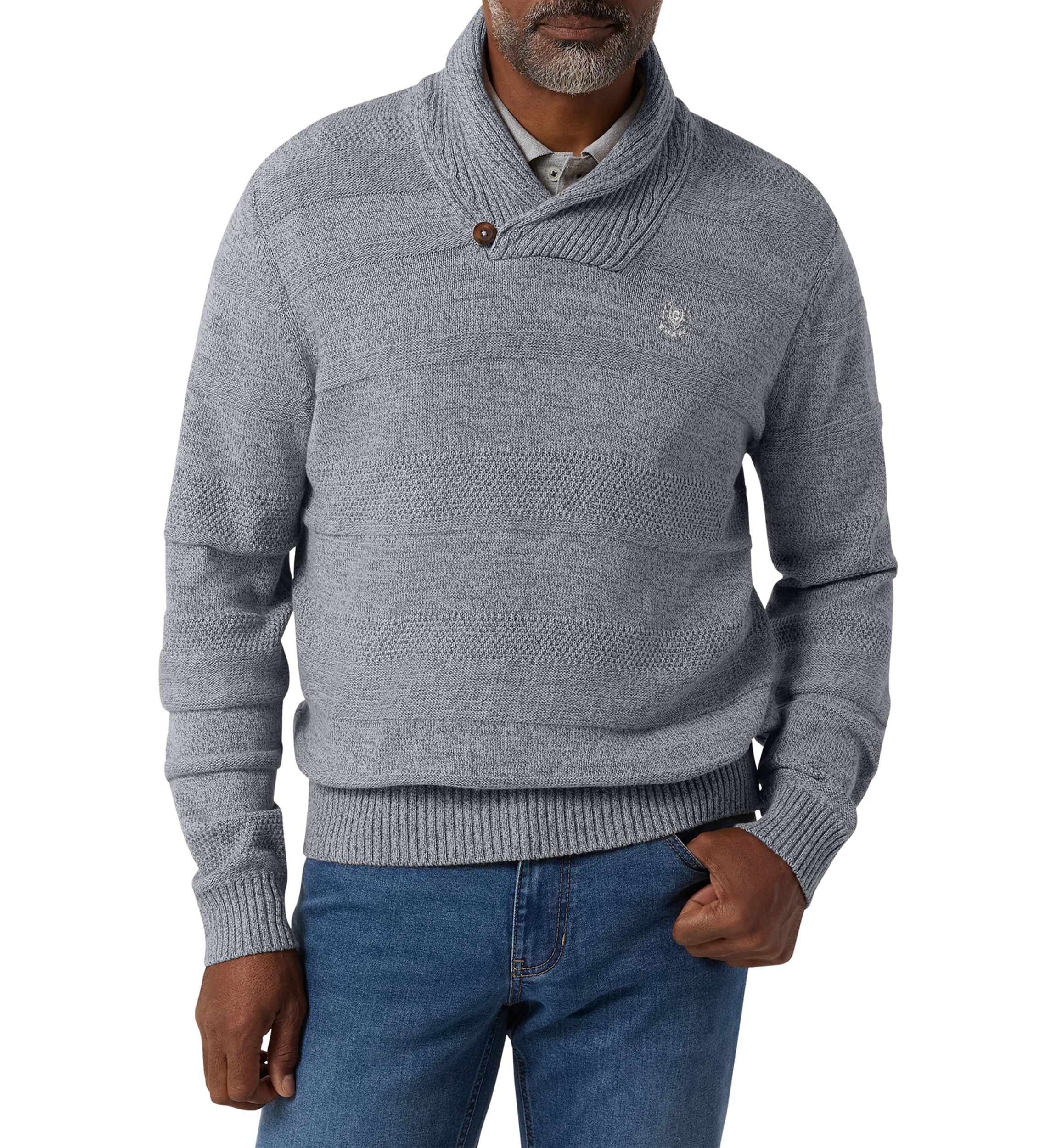 Shawl Collar Twist Sweater 