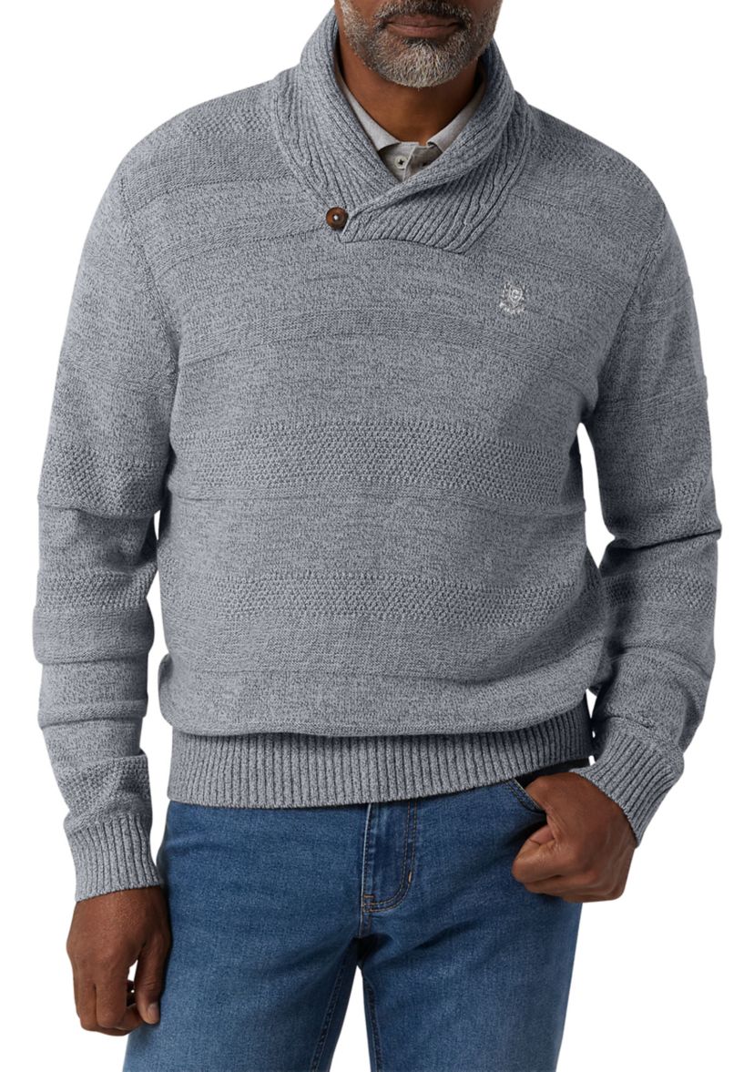 Shawl Collar Twist Sweater 