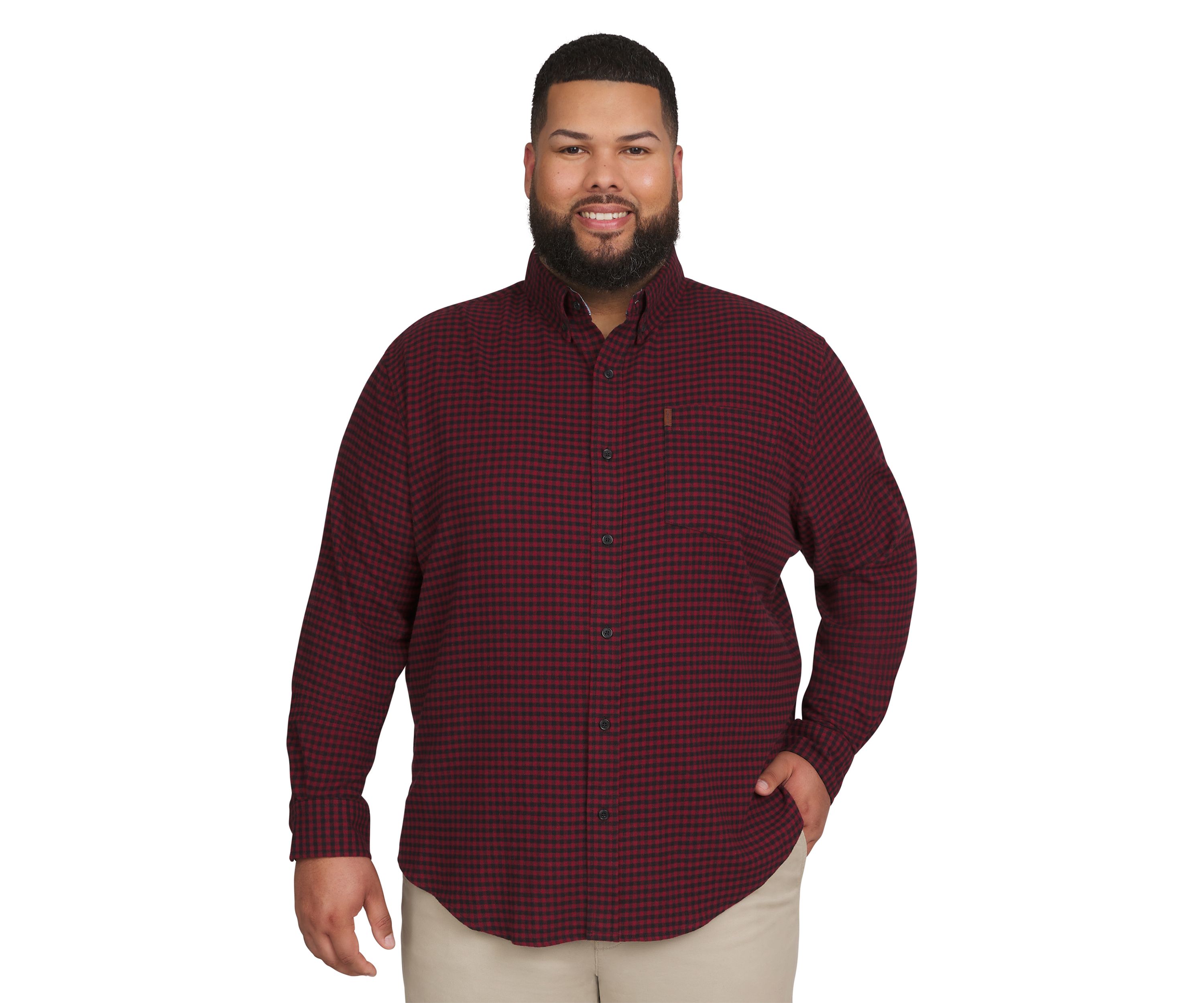 Big & Tall Fireside Long Sleeve Flannel Shirt