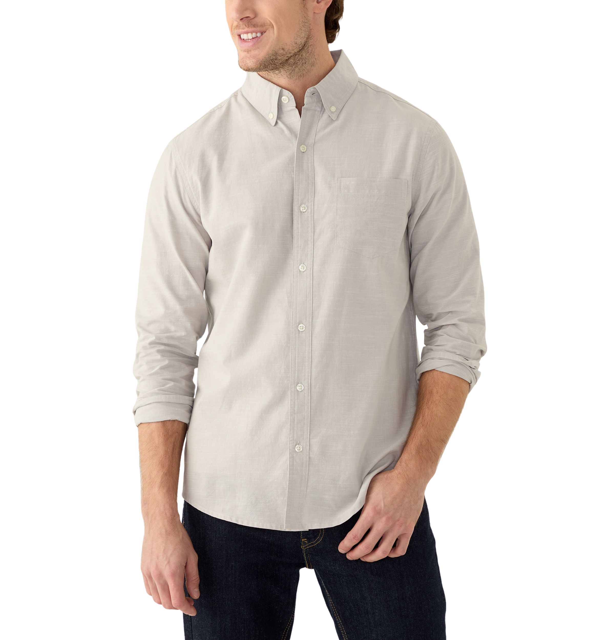Long Sleeve Chambray Shirt