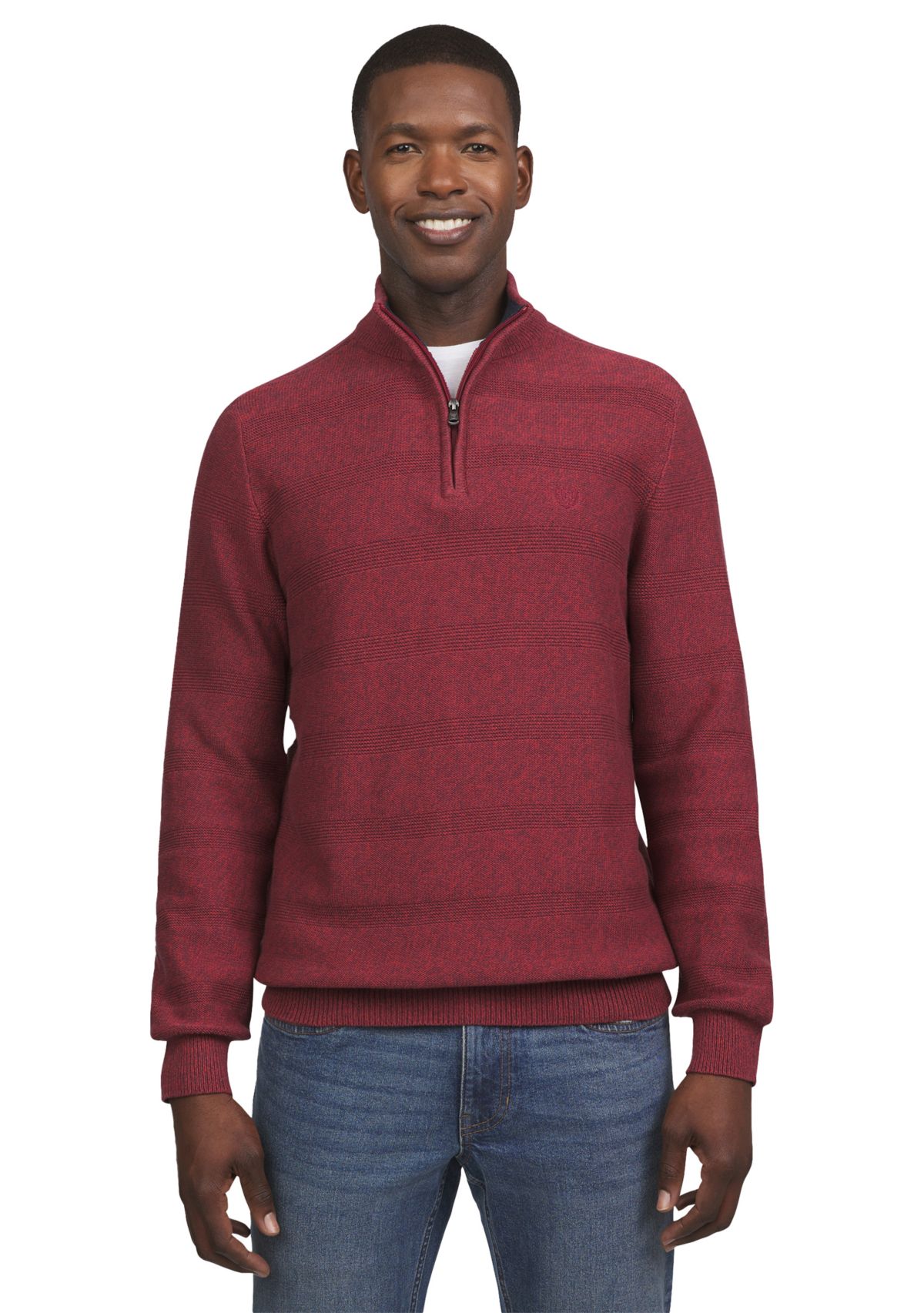 Twist Quarter Zip Sweater