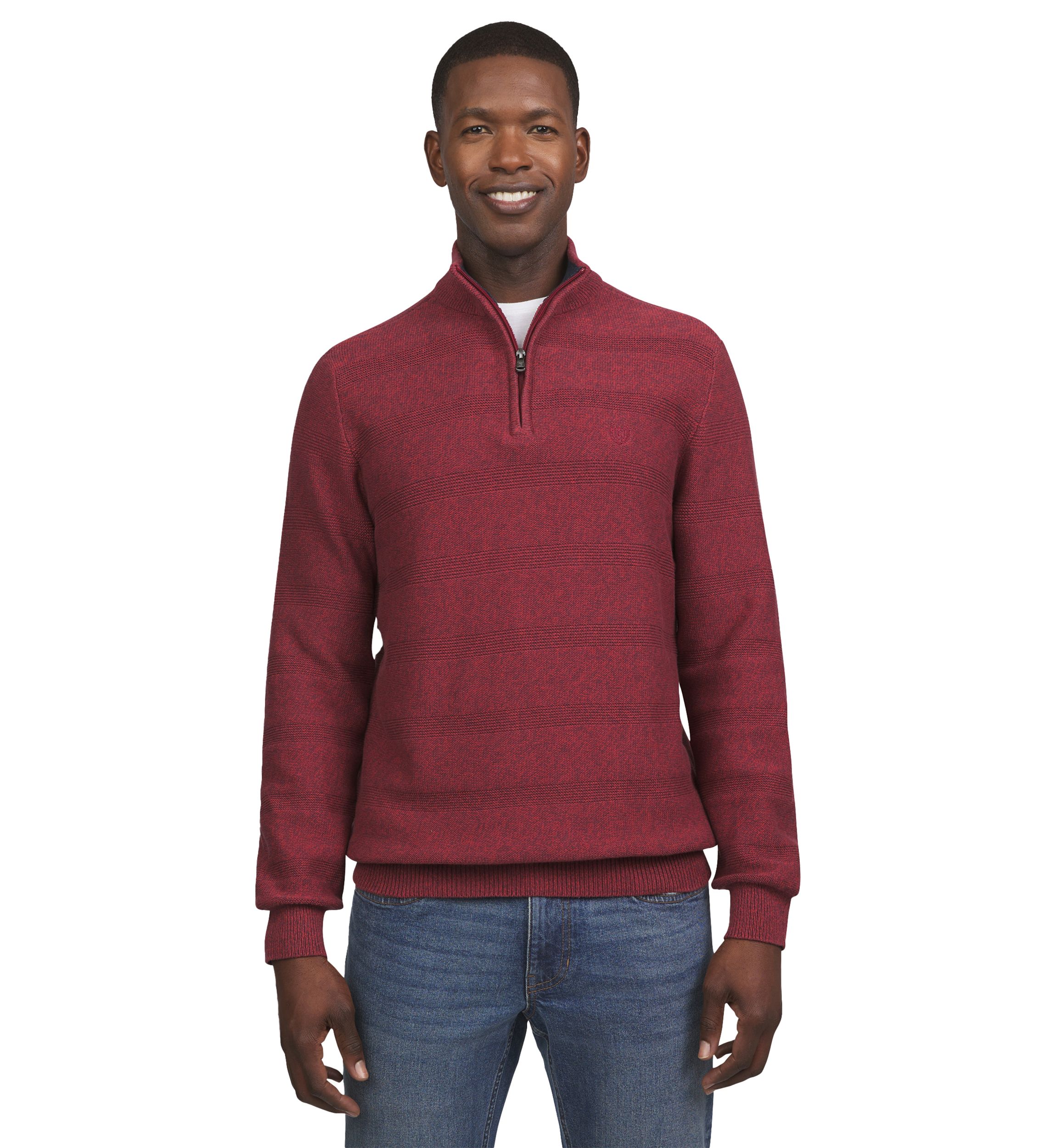 Twist Quarter Zip Sweater