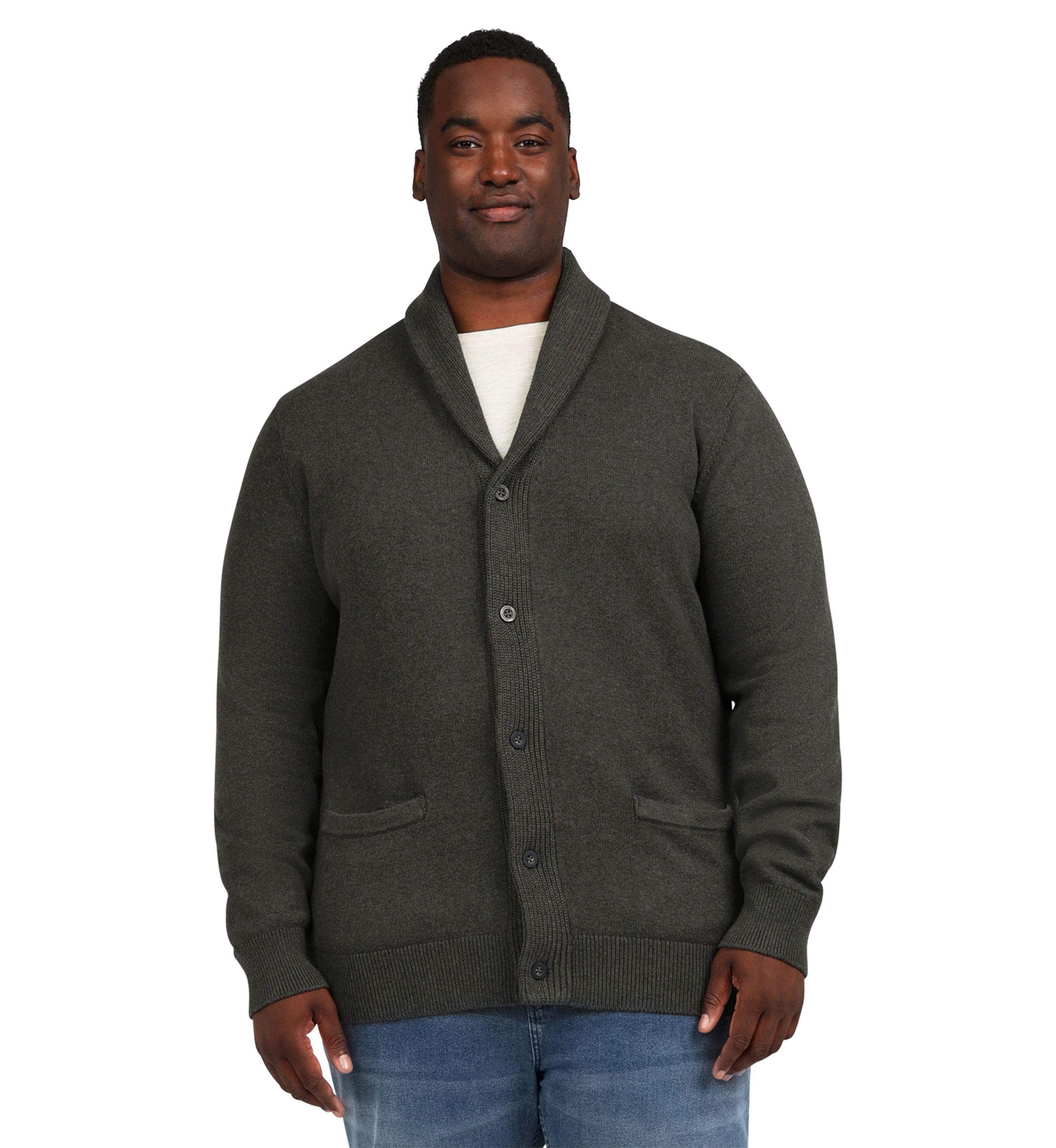 Big & Tall Sweater Knit Cardigan