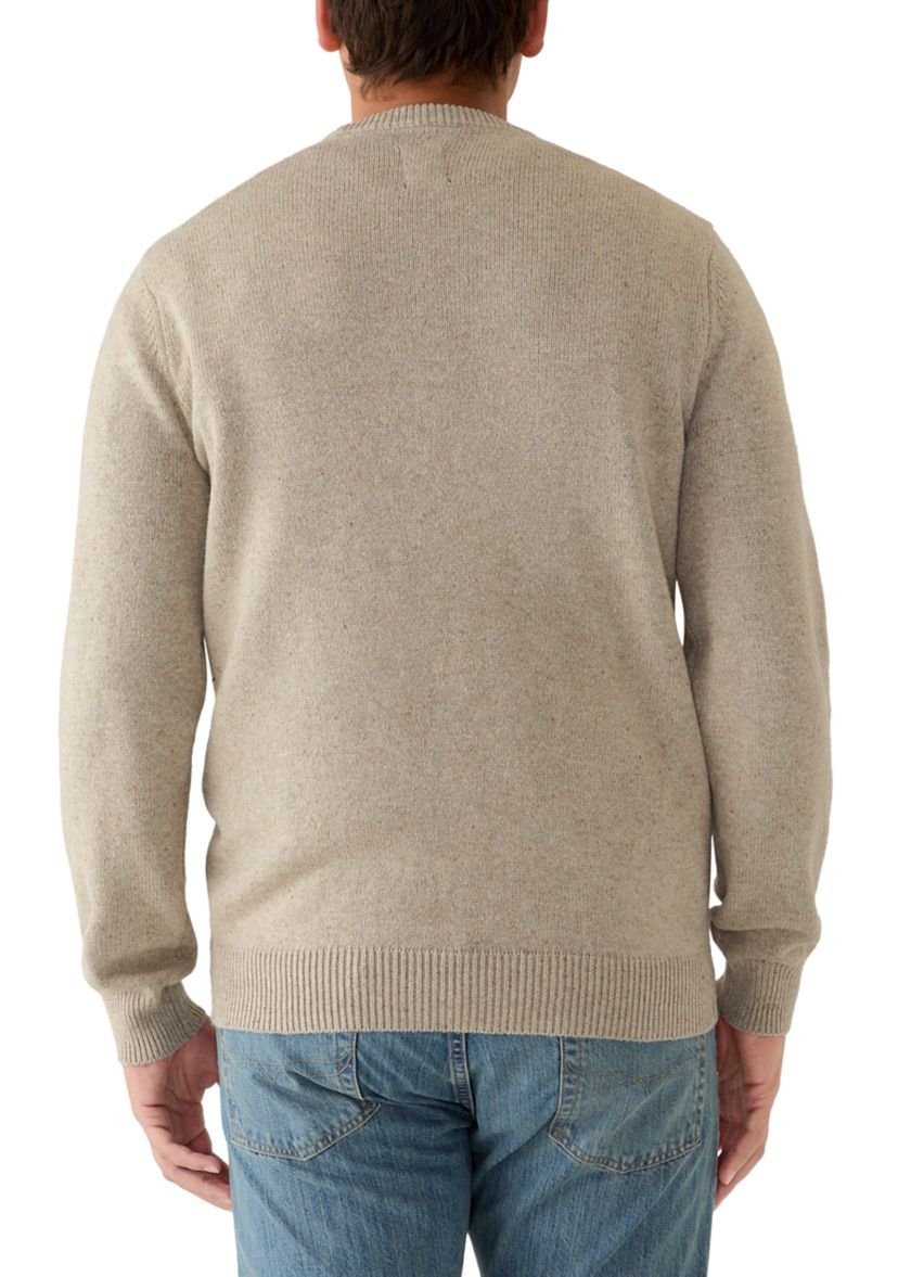 Chaps Men's Flag Novelty Crew Sweater, XL, Cotton