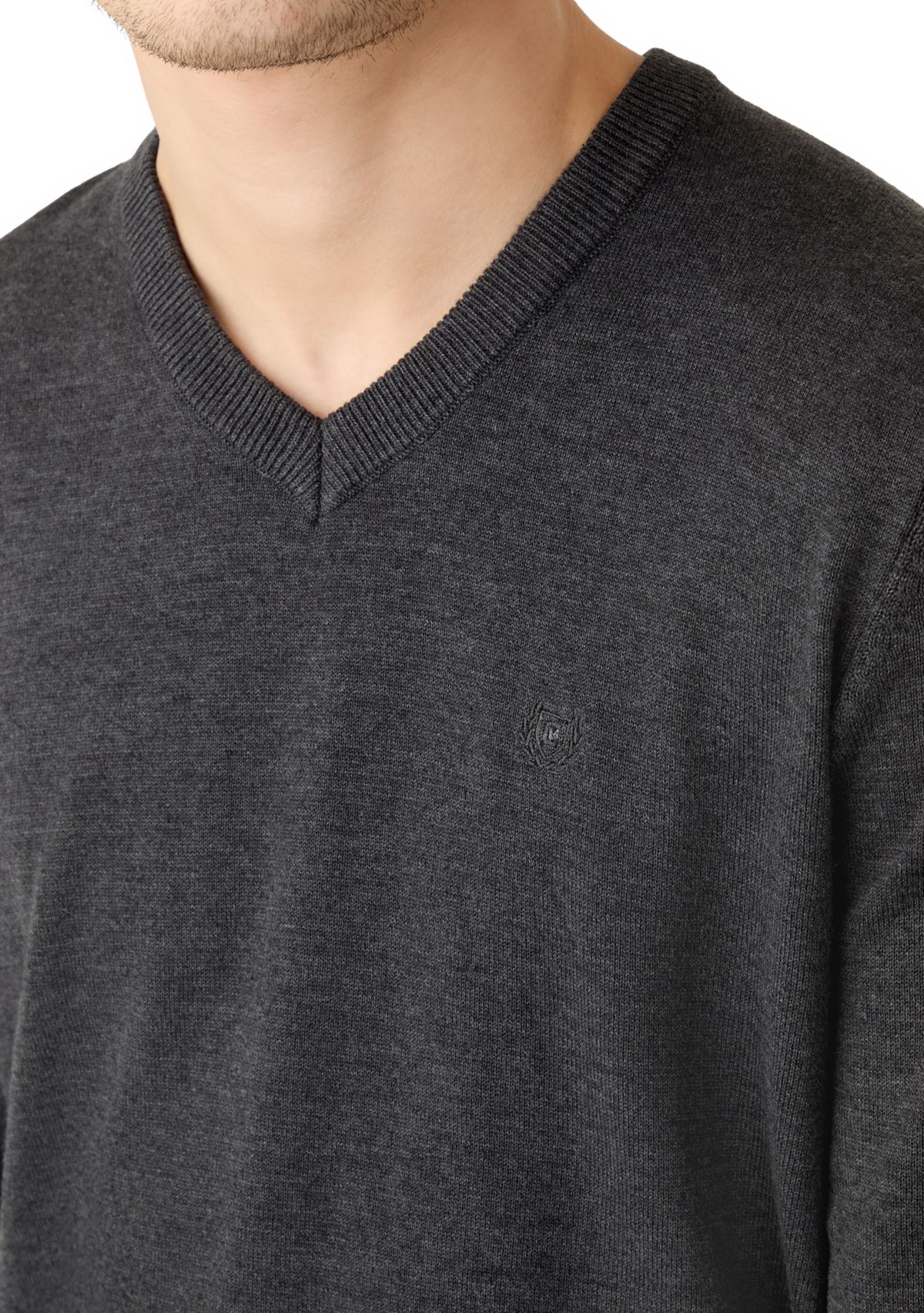 Mens Fine Gauge V-Neck Sweater
