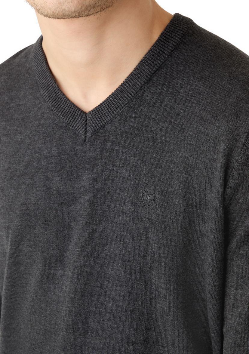 Mens Fine Gauge V-Neck Sweater