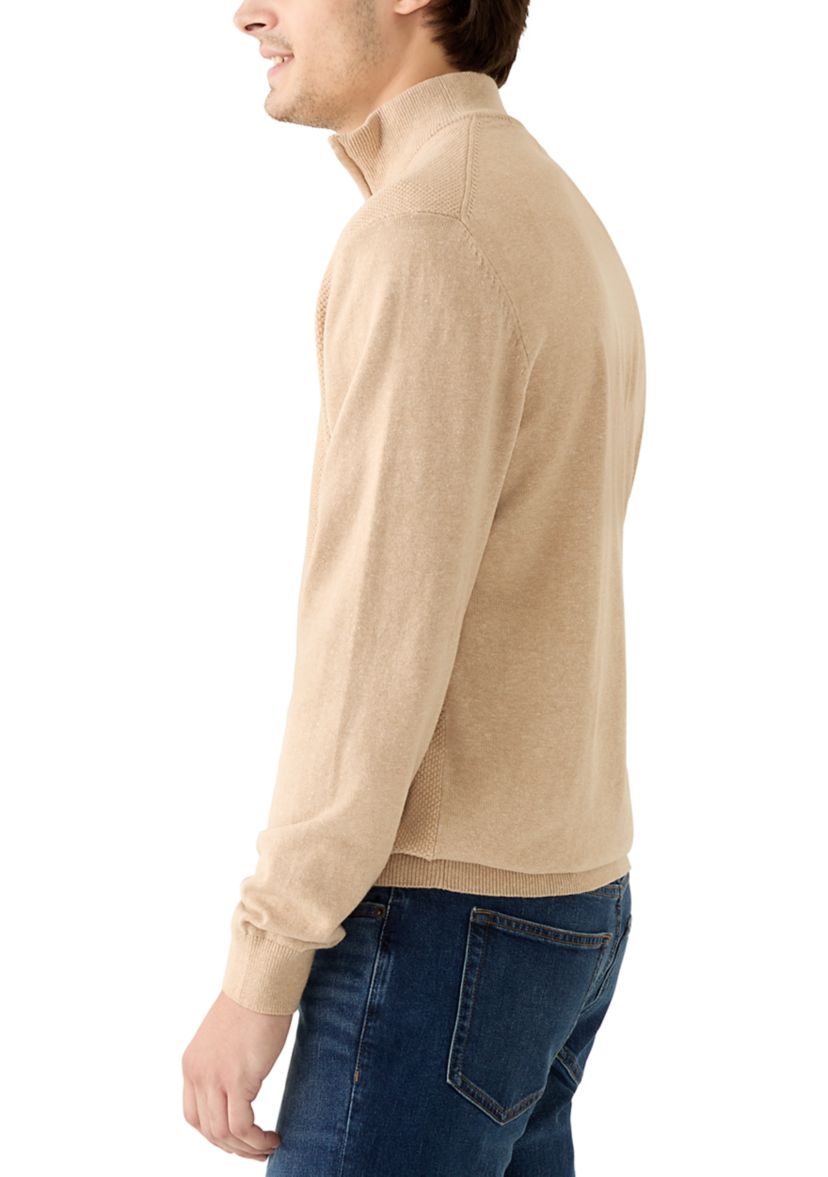 Fine Gauge 1/4 Zip Pullover