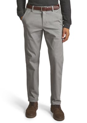 Chaps Men's Seacoast Flex Straight Fit Chino Pants, Gray, 34 x 30