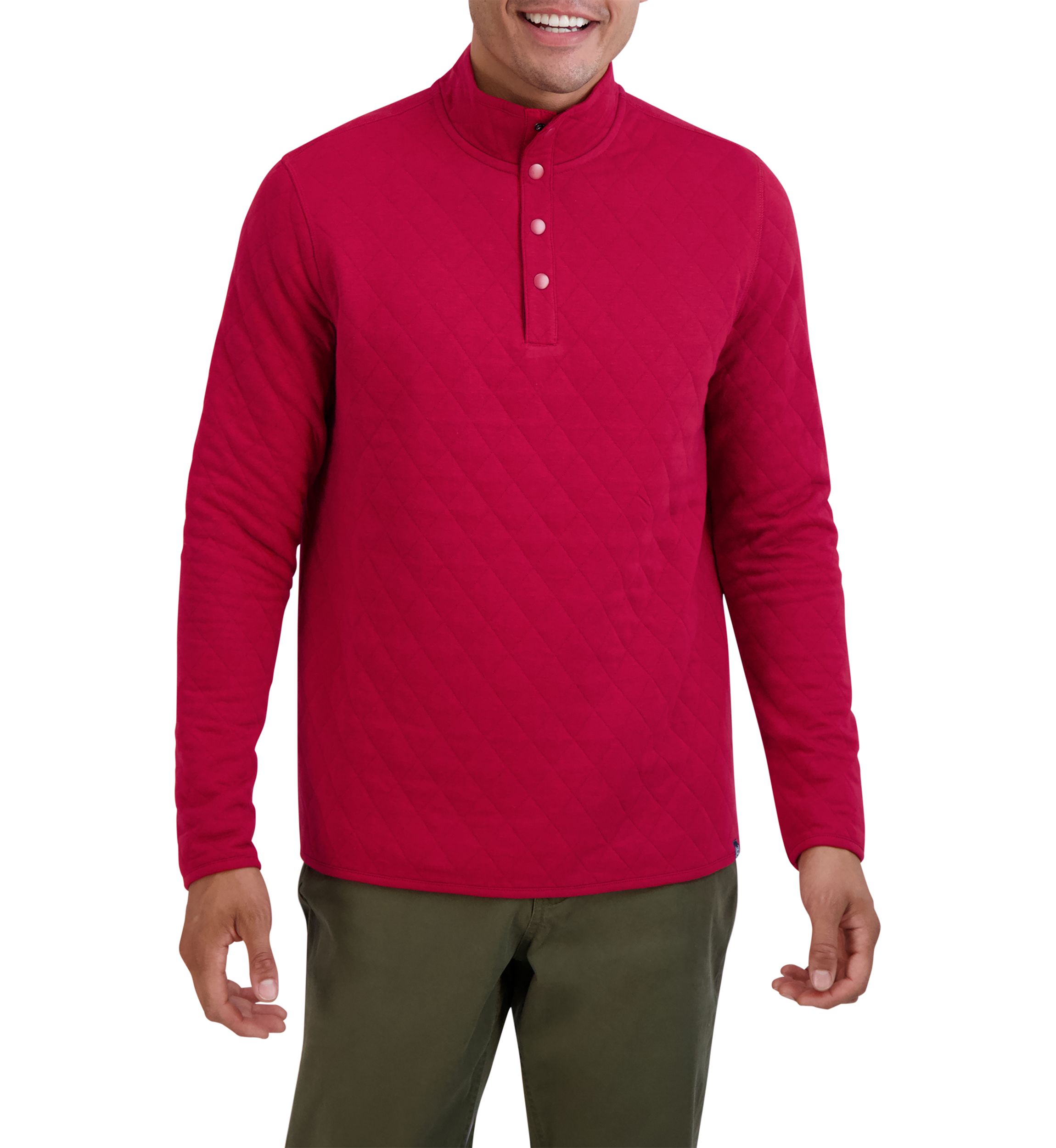 Spring Trans Mock Neck Shirt