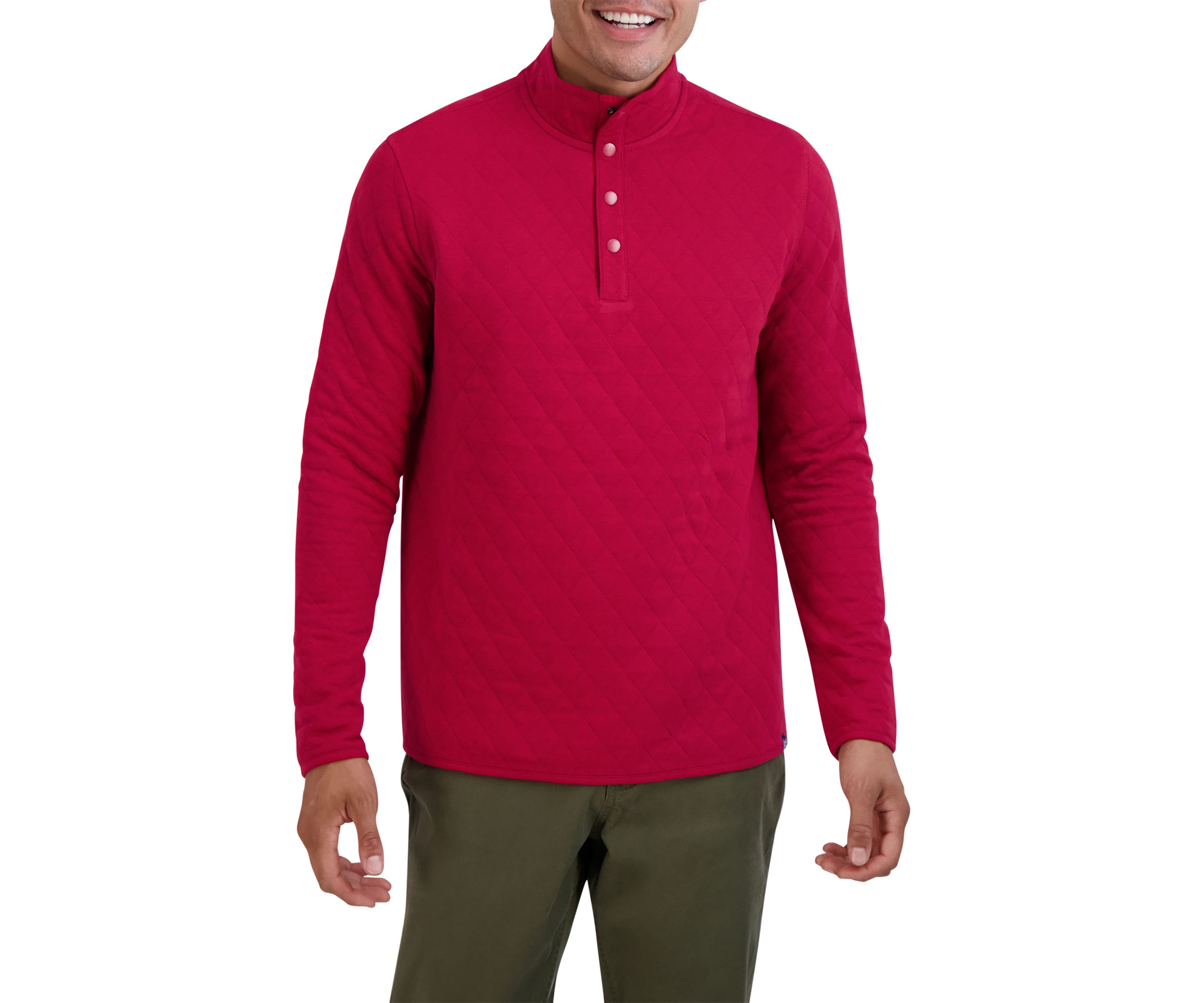 Spring Trans Mock Neck Shirt