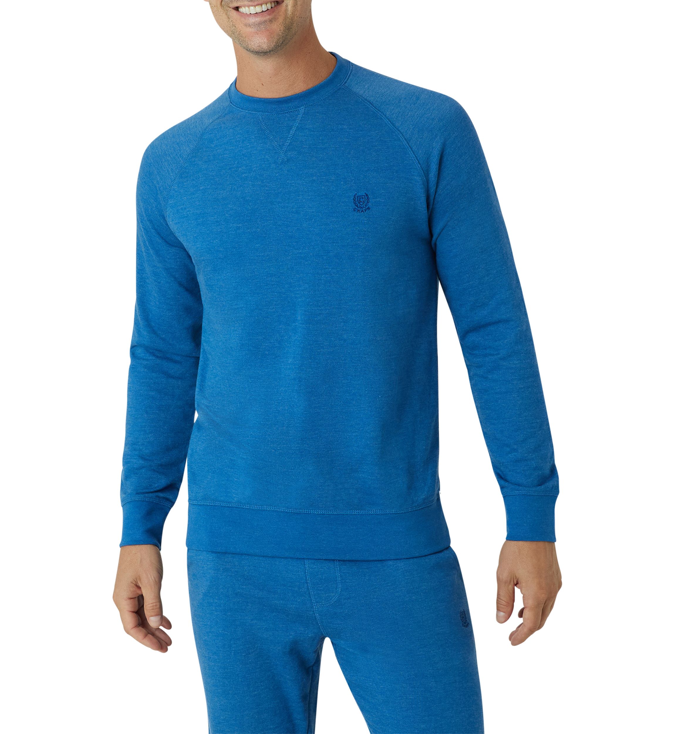 Mens Super Soft Terry Crew Pullover