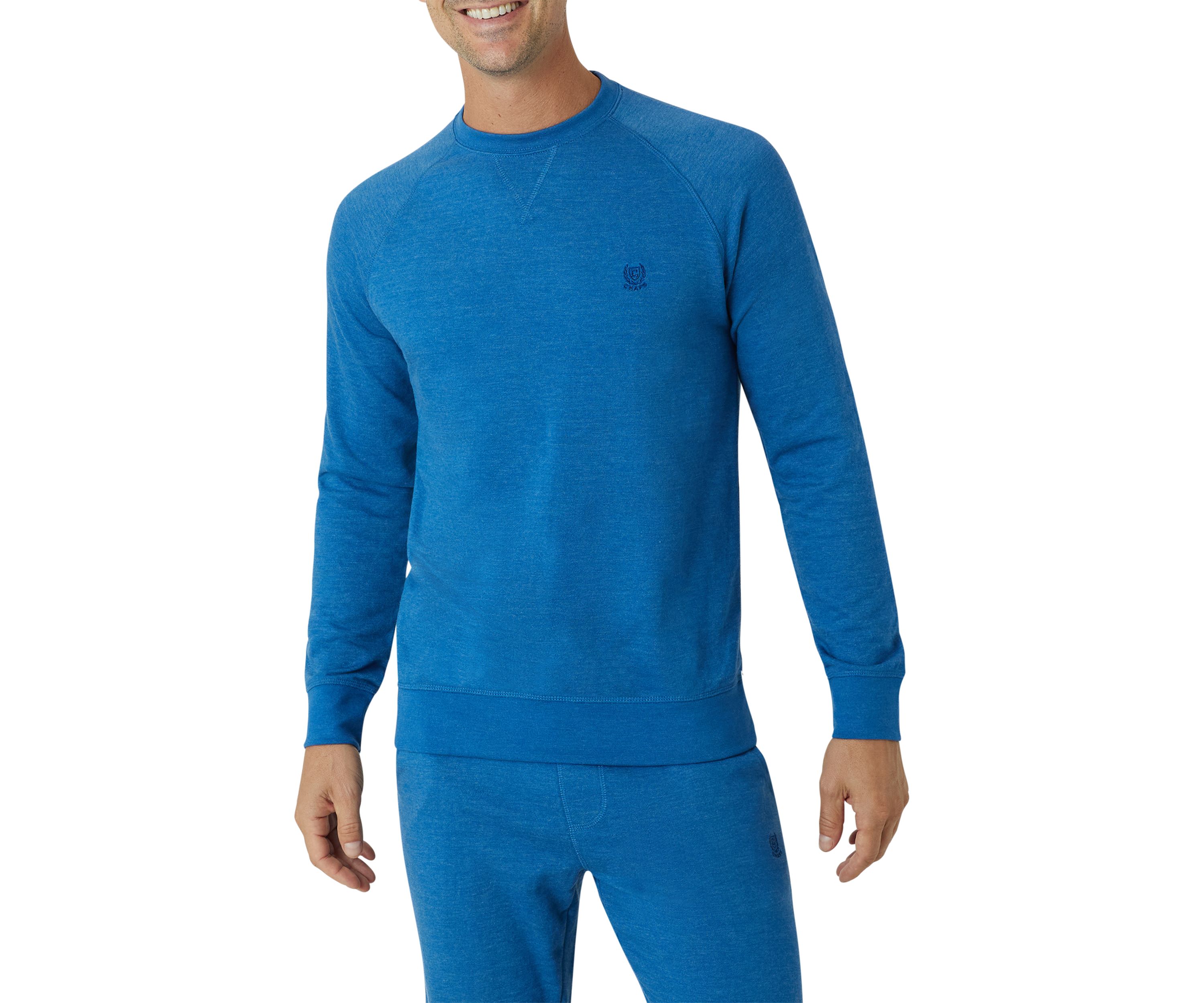 Mens Super Soft Terry Crew Pullover