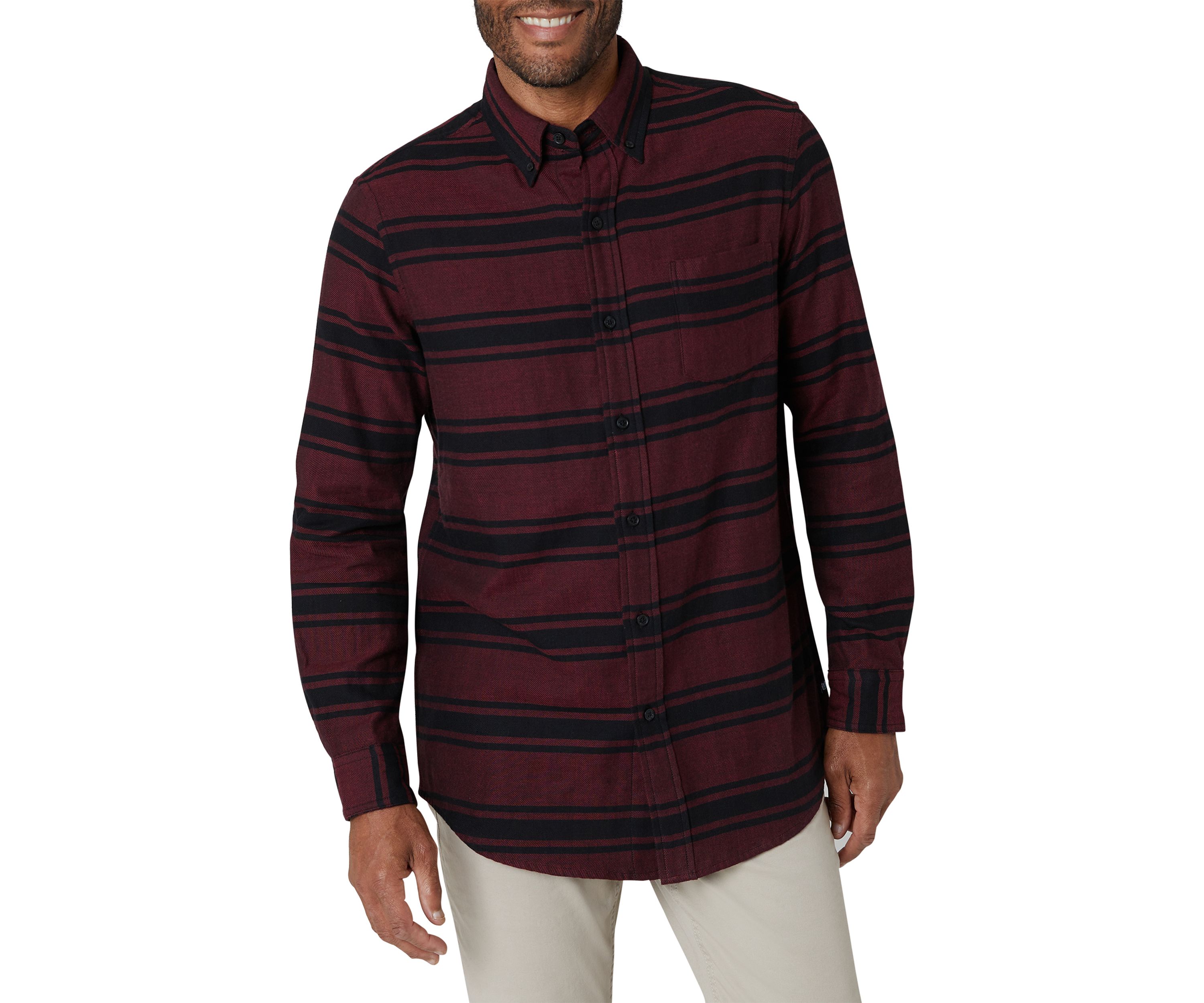 Long Sleeve Double Untucked Double Cloth Shirt