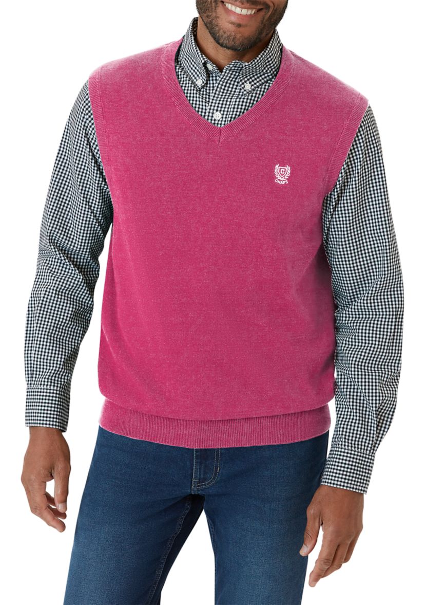 Mens Fine Gauge Sweater Vest 