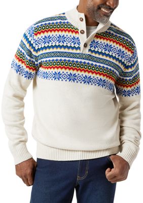 Ralph Lauren Chaps Mens Long Sleeve Crew Sweater-M-Sapph Star at   Men's Clothing store