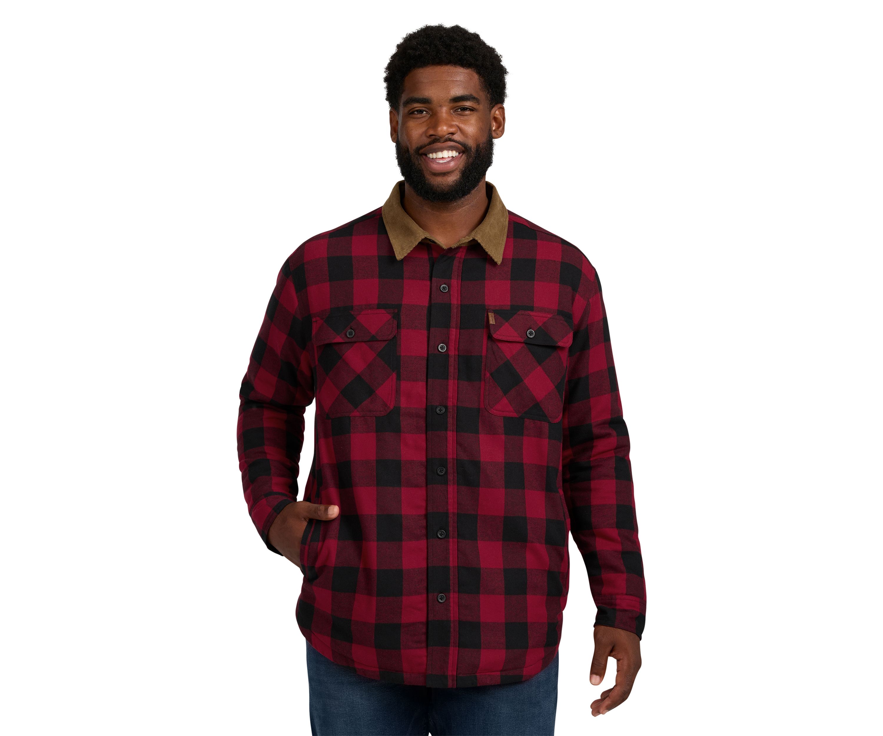 Big & Tall Flannel Shirt Jacket 