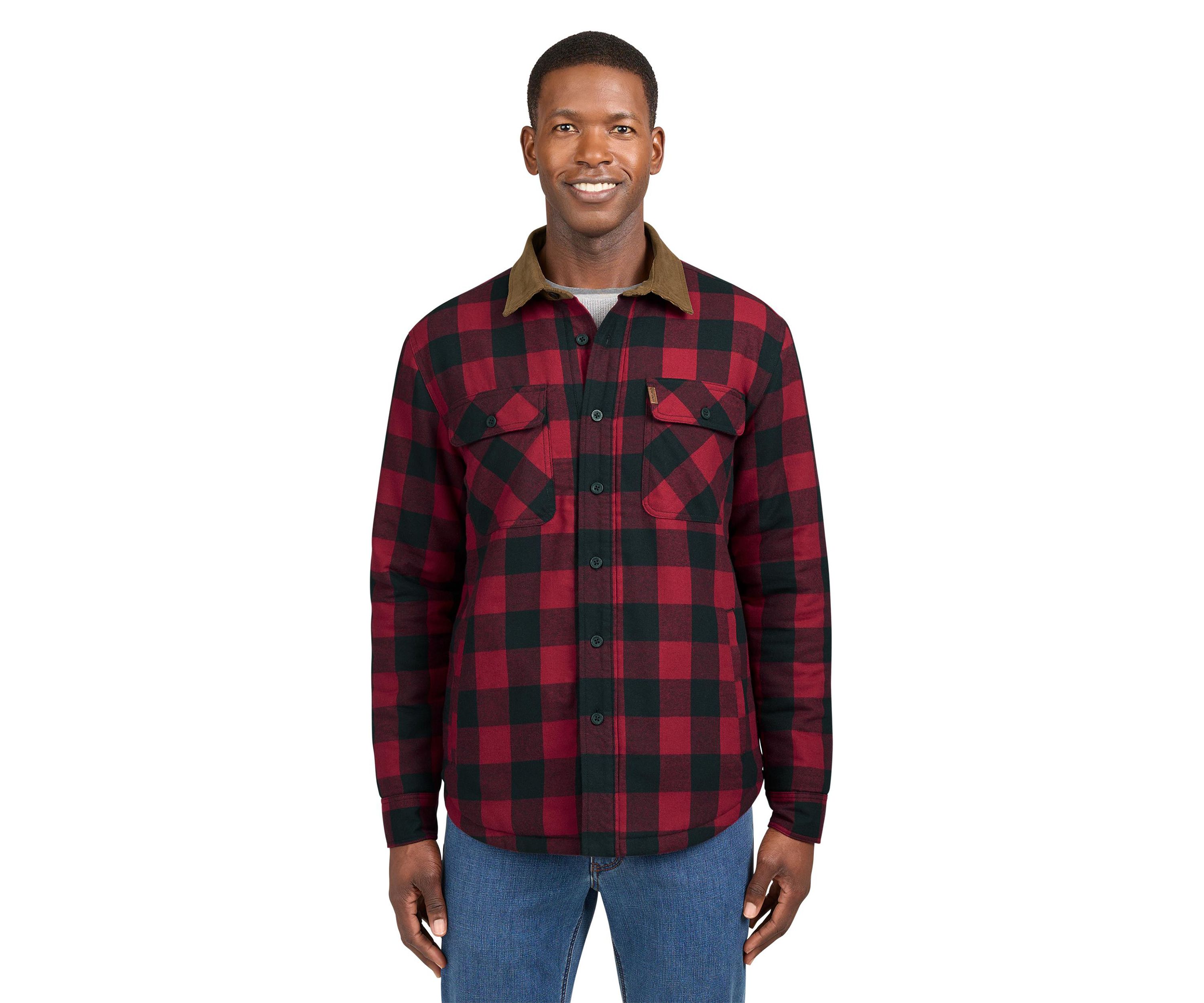 Printed Flannel Shirt Jacket