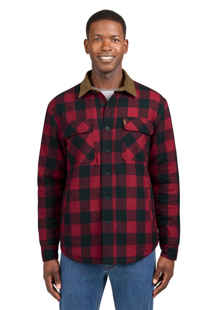 Printed Flannel Shirt Jacket