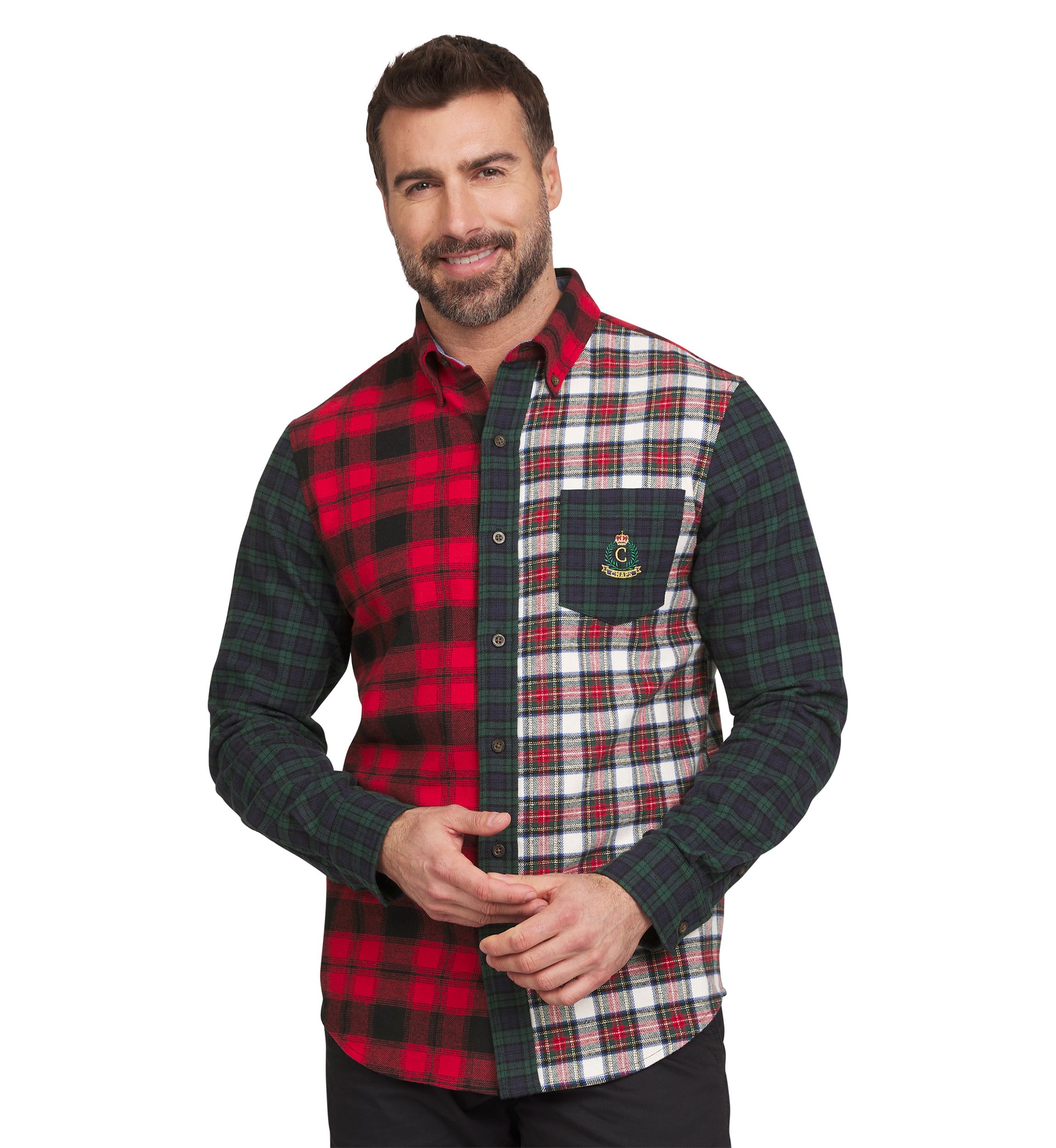 Heritage Mixed Pattern Button Up Shirt 