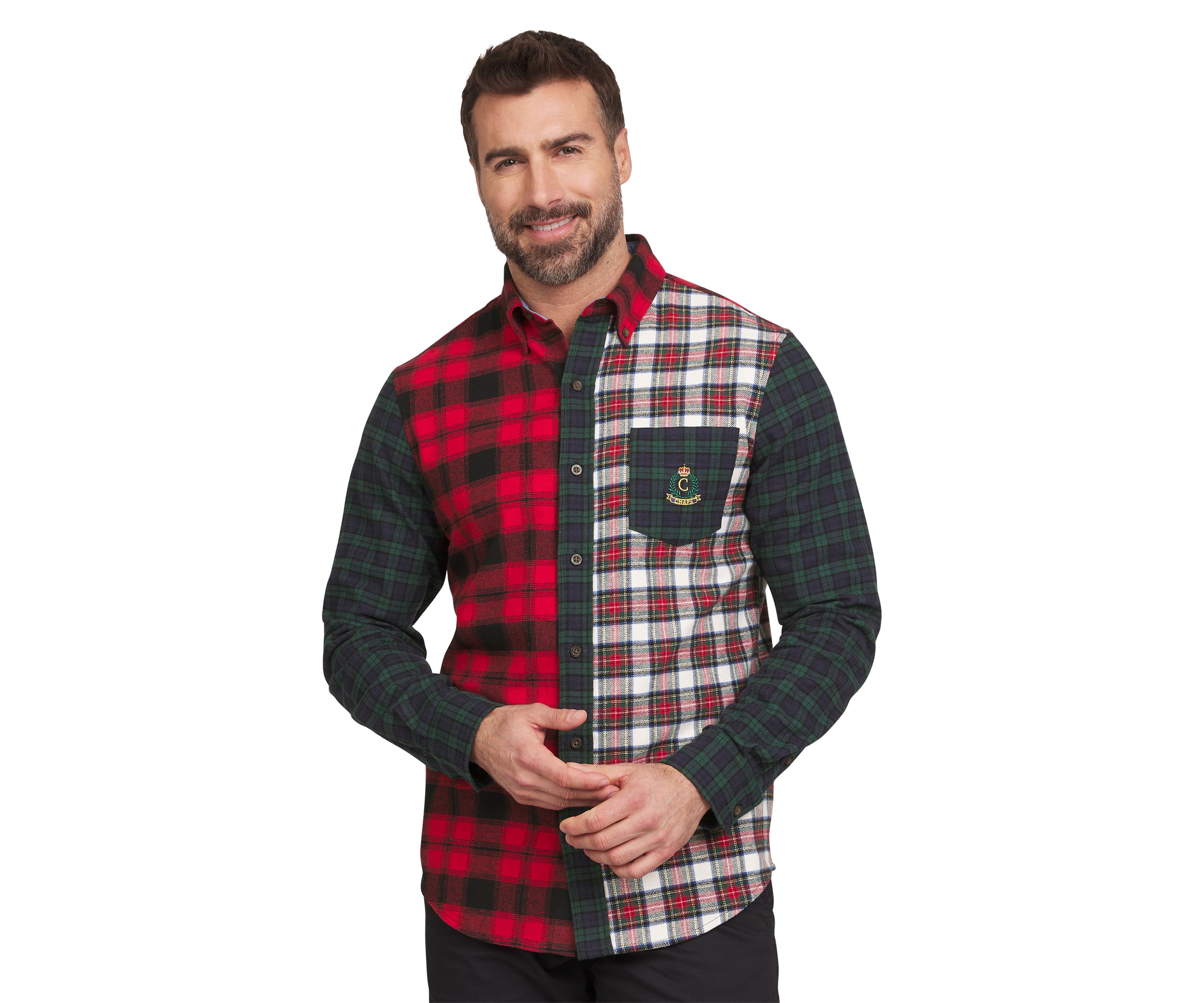 Heritage Mixed Pattern Button Up Shirt 