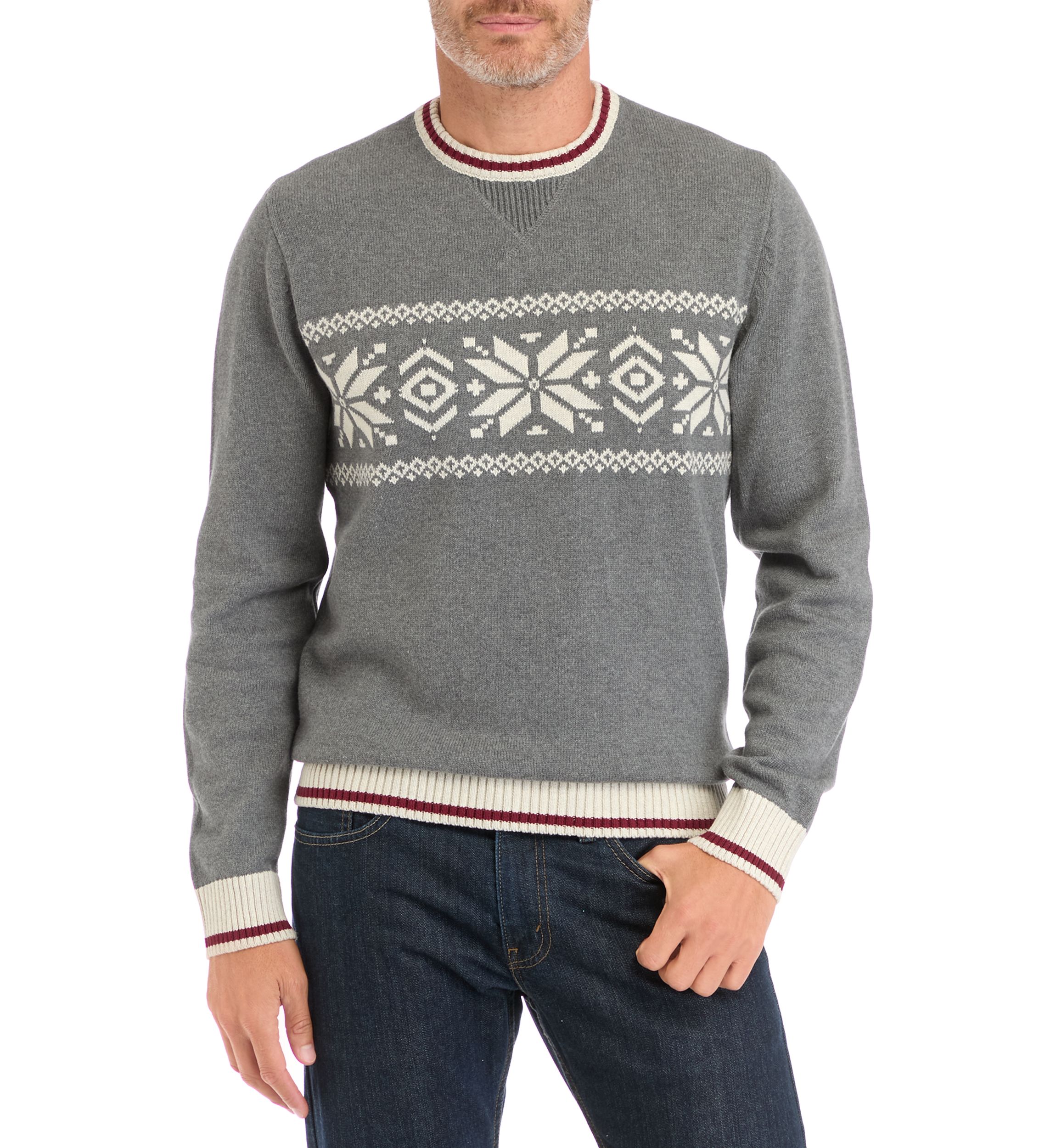 Snowflake Crew Neck Sweater