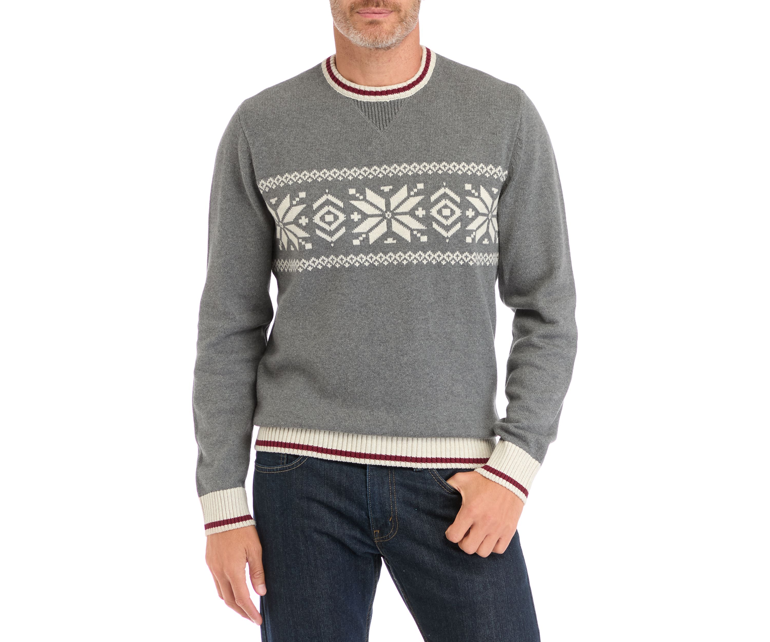Snowflake Crew Neck Sweater