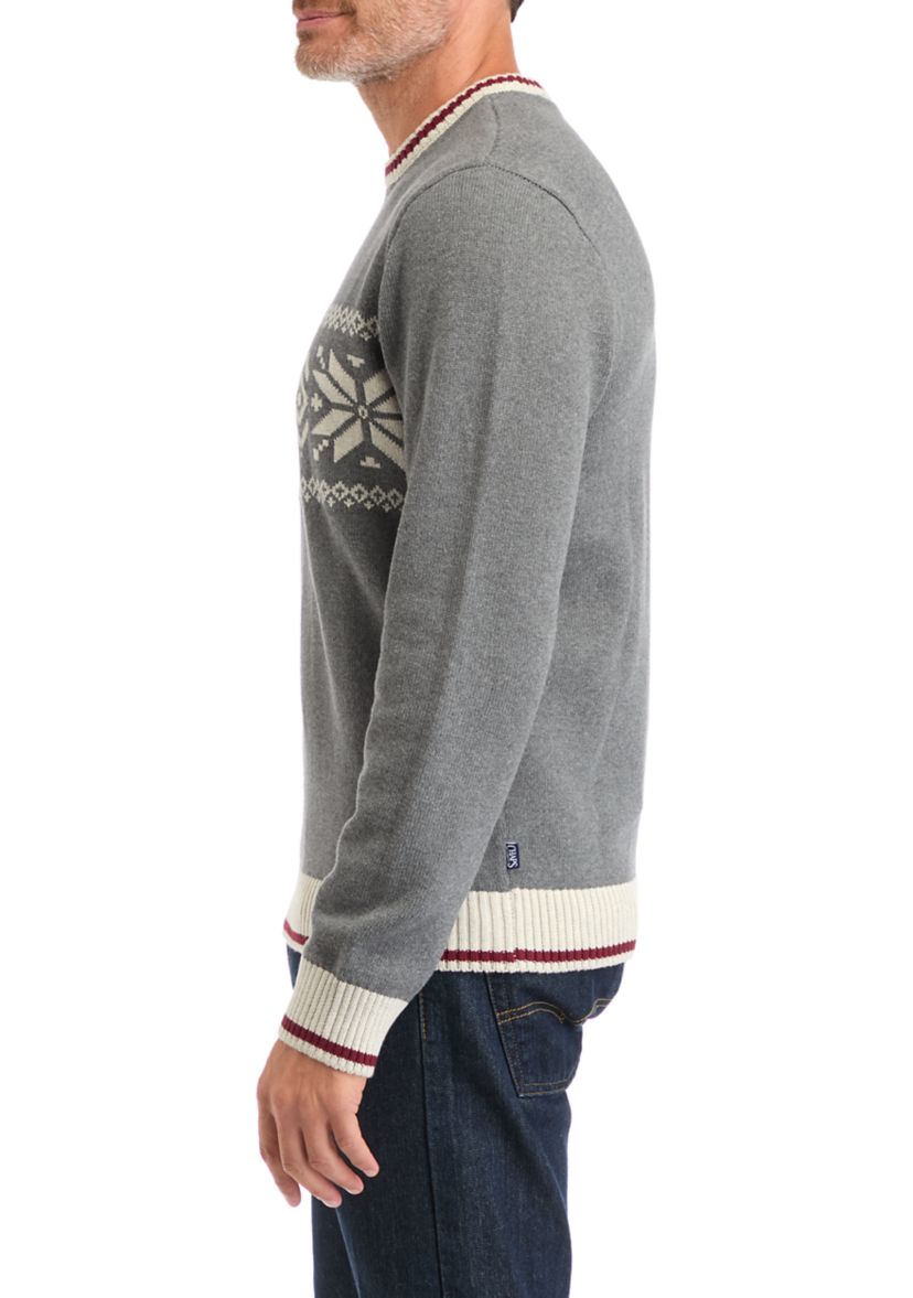 Snowflake Crew Neck Sweater