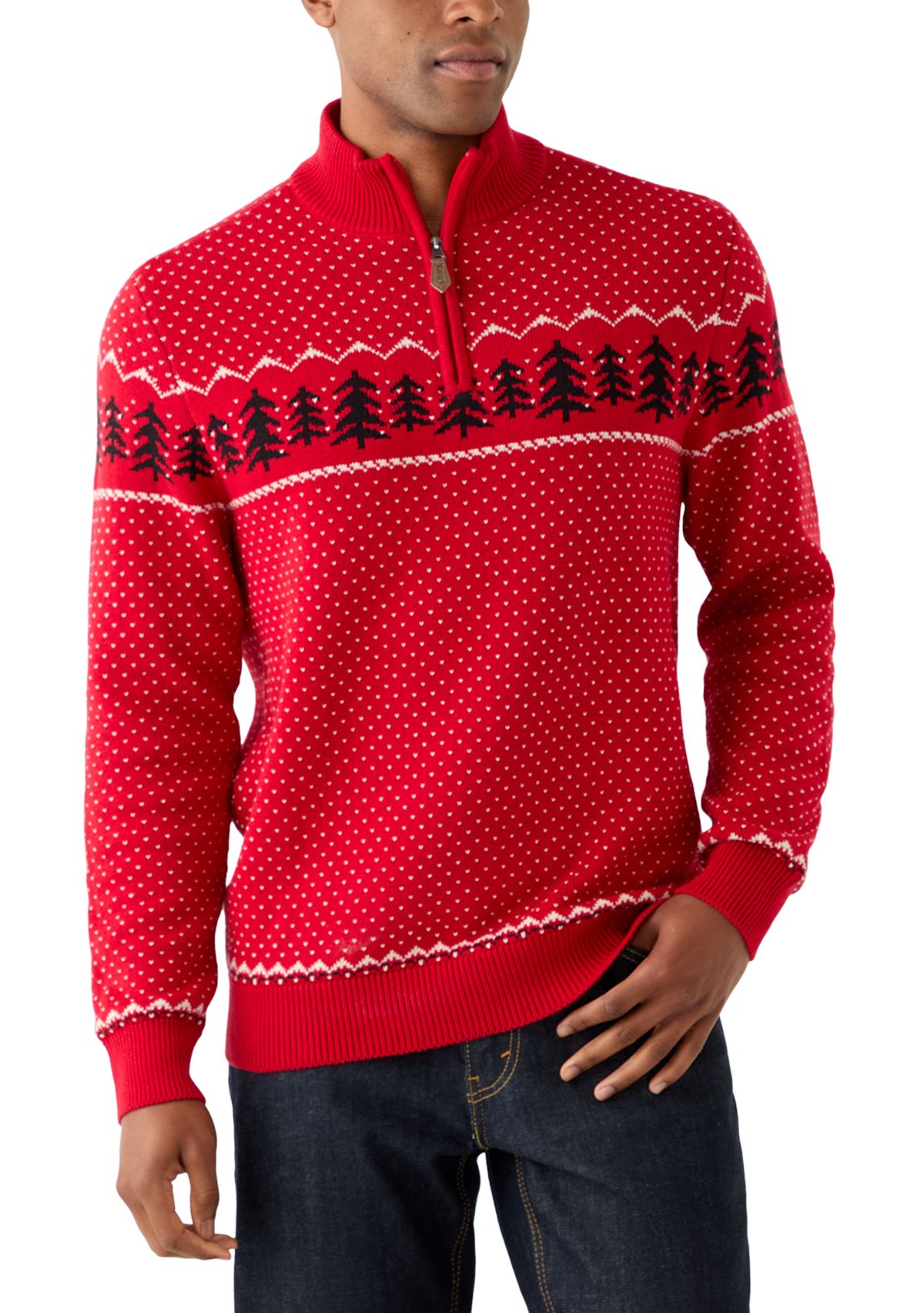 Mens Pinetree Ski 1/4 Zip Sweater