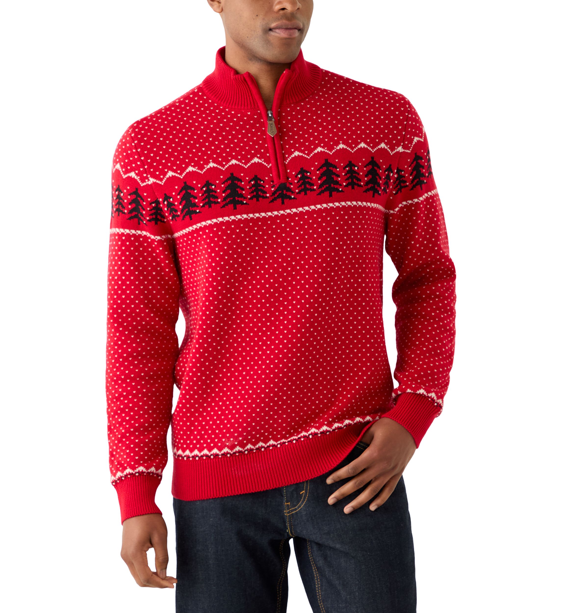 Mens Pinetree Ski 1/4 Zip Sweater
