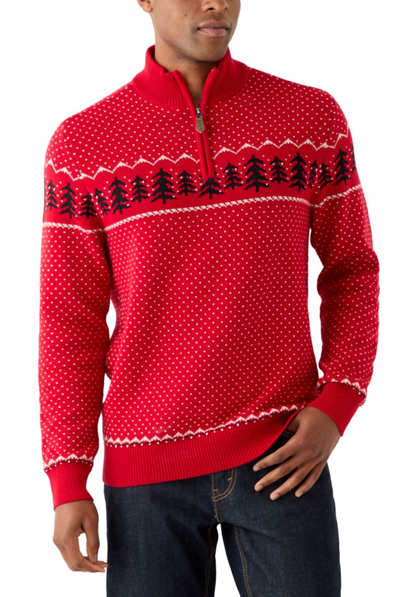 Mens Pinetree Ski 1/4 Zip Sweater