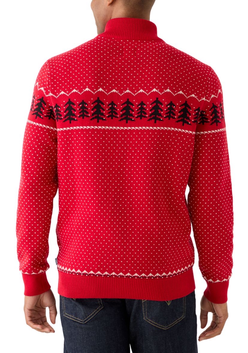 Mens Pinetree Ski 1/4 Zip Sweater