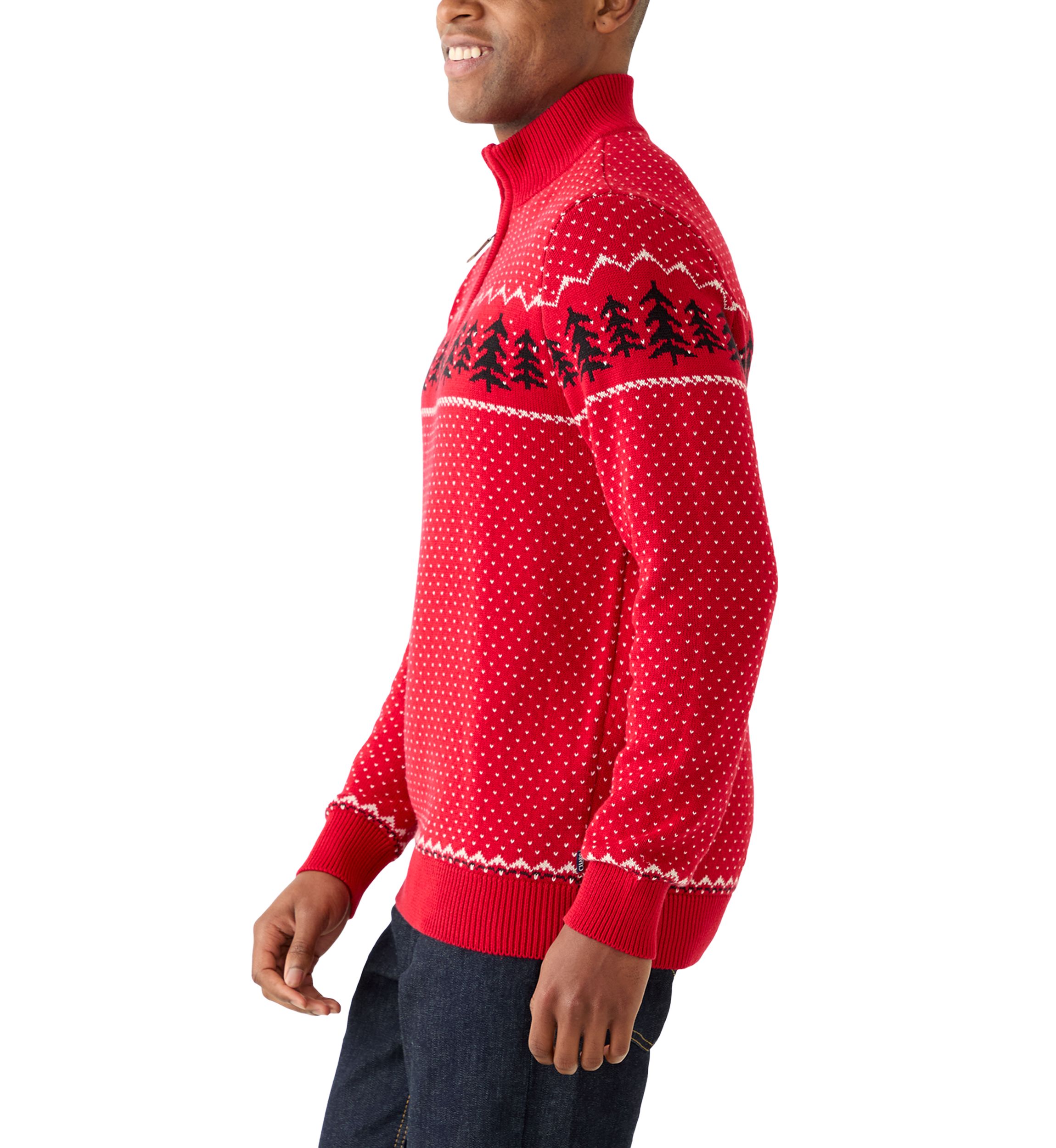 Mens Pinetree Ski 1/4 Zip Sweater