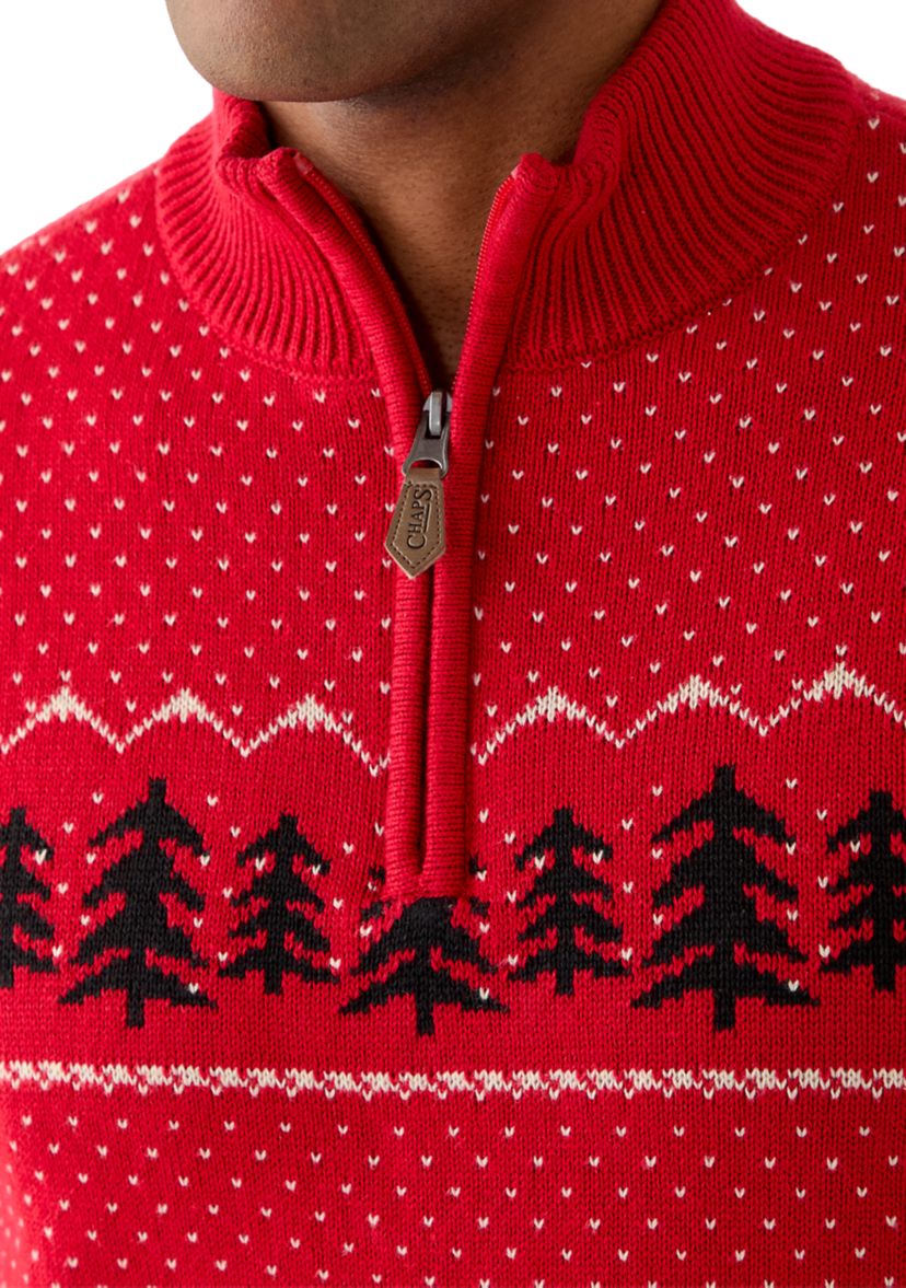 Mens Pinetree Ski 1/4 Zip Sweater