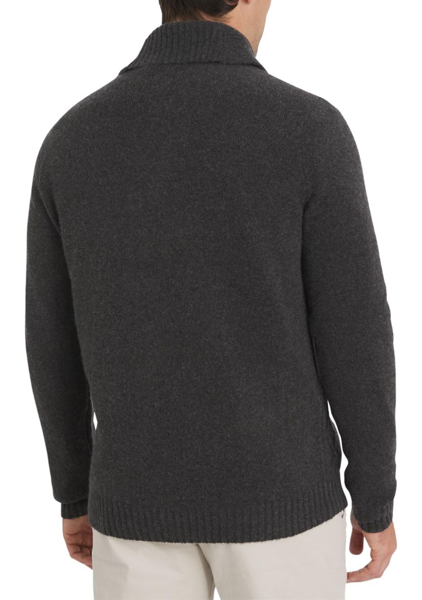 Mens Cable Cardigan Sweater
