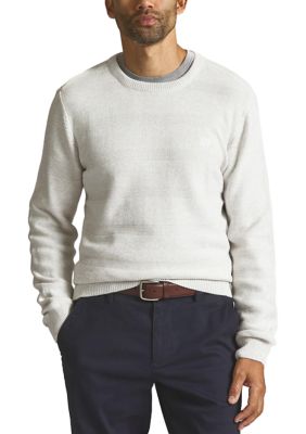 Chaps Men's Textured Crew Neck Sweater, Large