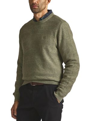 Chaps Men's Textured Crew Neck Sweater