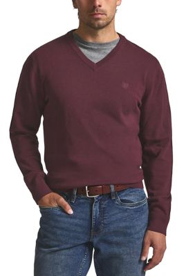 Chaps Men's Fine Gauge V-Neck Sweater, 2XL